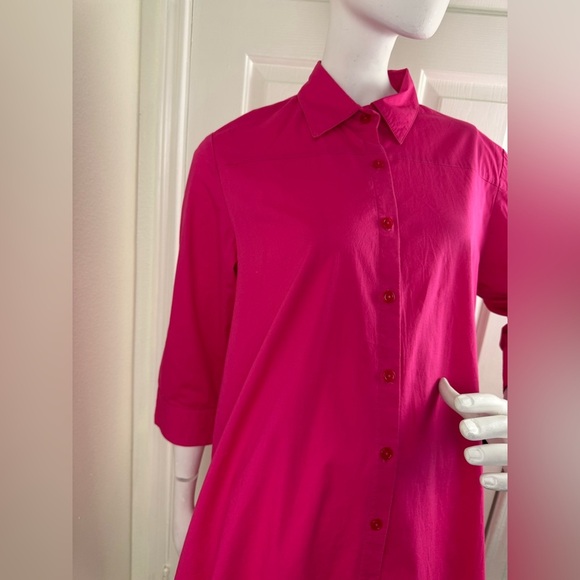 WEAR ABOUTS Vibrant Pink Button-Up Tops Size L.  #359 - Picture 5 of 9